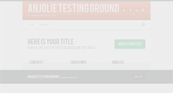 Desktop Screenshot of anjolie.org